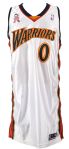 2001-02 Gilbert Arenas Golden State Warriors Game Worn Home Jersey (MEARS LOA)