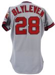 1990 Bert Blyleven California Angels Signed Game Worn Road Jersey (MEARS LOA/JSA)