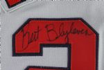 1990 Bert Blyleven California Angels Signed Game Worn Road Jersey (MEARS LOA/JSA)