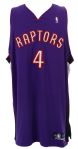 2005-06 Chris Bosh Toronto Raptors Signed Game Worn Road Jersey (MEARS A10 /JSA/Team LOA)