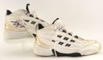 1997-99 Tim Thomas Philadelphia 76ers Signed Game Worn Adidas Sneakers (MEARS LOA/JSA)