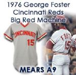 1976 George Foster Cincinnati Reds Game Worn Road Jersey (MEARS A9)