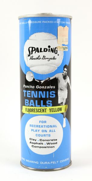 1950s Pancho Gonzales Unopened Spalding Tennis Ball Can  