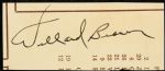 1940s Willard Brown Negro Leagues Signed Cut (JSA)