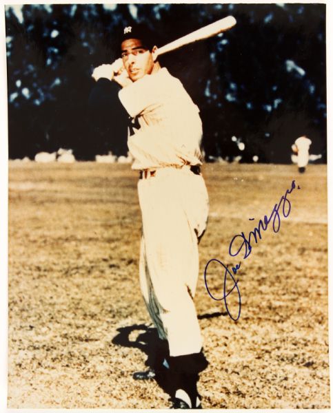 1980s Joe DiMaggio New York Yankees Signed 8" x 10" Photo (JSA)