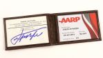 2000s Joe Frazier World Heavuweight Champion Billfold w/ AARP Card & Signed Business Card (MEARS LOA)