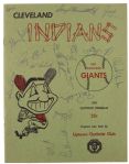 1965 Cleveland Indians San Francisco Giants Multi Signed Spring Training Program w/ 15 Signatures Including Rocky Colavito & More (JSA)