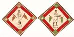 1914 Eddie Foster Danny Moeller Washington Senators B18 Blanket Cards - Lot of 2