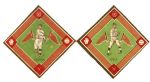 1914 King Cole Ray Keating New York Yankees B18 Blanket Cards - Lot of 2