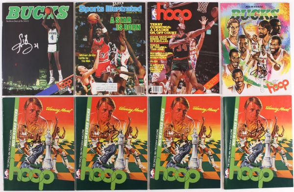 1982-86 Milwaukee Bucks Signed Collection - Lot of 18 w/ Sidney Moncrief, Terry Cummings, Paul Pressey and More (JSA)