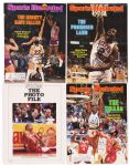 1981-84 Spud Webb Moses Malone Sam Perkins Rolando Blackman Signed Collection - Lot of 4 (JSA)
