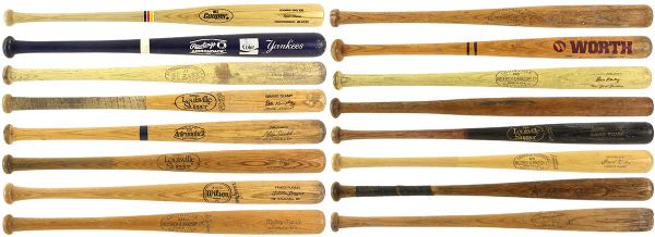 1920-1980s Collection of Store Model Bats & Store Model Gloves - Lot of 73