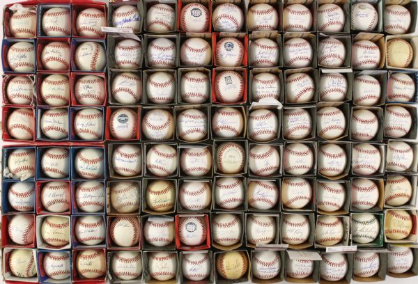 1980s-present Hall of Fame All Star Award Winner Everyday Player Signed Baseball Collection - Lot of 262