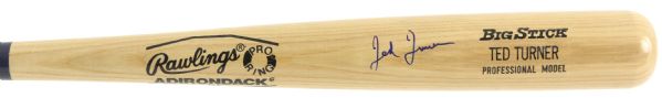 1983-86 Ted Turner Atlanta Braves Signed Rawlings Adirondack Big Stick (JSA)