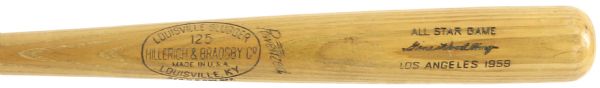 1959 Gene Woodling Baltimore Orioles H&B Louisville Slugger Professional Model All Star Game Bat (MEARS LOA)