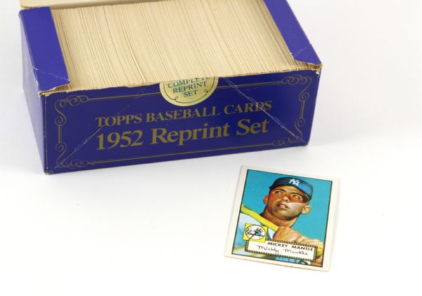 1952 Topps Baseball Reprint Factory Set in Original Box w/ Mickey Mantle 311