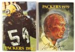 1979-83 Bart Starr Larry McCarren Green Bay Packers Signed Media Guide Collection - Lot of 2 (JSA)