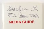 1990 Sadaharu Oh Yomiuri Giants Signed Wrigley Field All Star Game Media Guide (JSA)