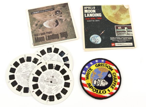 1967-69 Apollo 1 & 11 Memorabilia Collection - Lot of 4