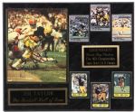 1980s Jim Taylor Green Bay Packers Signed 15" x 18" Wall Display (JSA)