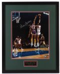 1990s Kareem Abdul Jabbar Milwaukee Bucks Signed 24" x 31" Framed Display (JSA)