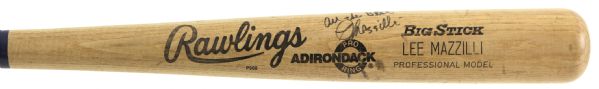 1989 Lee Mazzilli Mets/Blue Jays Signed Rawlings Adirondack Professional Model Game Used Bat (MEARS LOA)