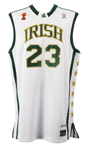 2000s LeBron James St Vincent St Mary Fighting Irish Signed School Yard Legends Jersey (JSA)