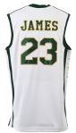 2000's LeBron James St Vincent St Mary Fighting Irish Signed School Yard Legends Jersey (JSA)