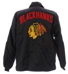 1970's Bob Rosenberg Chicago Blackhawks Lined Nylon Official Scorer's Jacket (MEARS LOA)