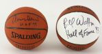 2000s Jerry West Bill Walton Signed Mini Basketball Collection - Lot of 2 (JSA)
