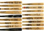 1980s-2000s Signed Baseball Bat Collection - Lot of 16 w/ Alan Trammel Game Used, Hank Aaron, Willie Mays, Tony Gwynn, Kirby Puckett & More (JSA)