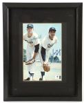 1960s Sandy Koufax Don Drysdale Los Angeles Dodgers Signed 13" x 16" Framed Page (JSA)