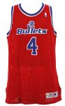 1995-96 Chris Webber Washington Bullets Game Worn Road Jersey (MEARS LOA)