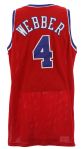 1995-96 Chris Webber Washington Bullets Game Worn Road Jersey (MEARS LOA)