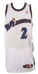 1999-2000 Mitch Richmond Washington Wizards Game Worn Home Jersey (MEARS LOA)