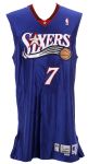 2000-01 Toni Kukoc Philadelphia 76ers Game Worn Road Jersey (MEARS LOA)