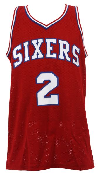 2000s Moses Malone Philadelphia 76ers Signed Jersey (JSA)