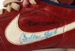 1980's Carlton Fisk Chicago White Sox Signed Game Worn Nike Cleats (MEARS LOA/JSA)