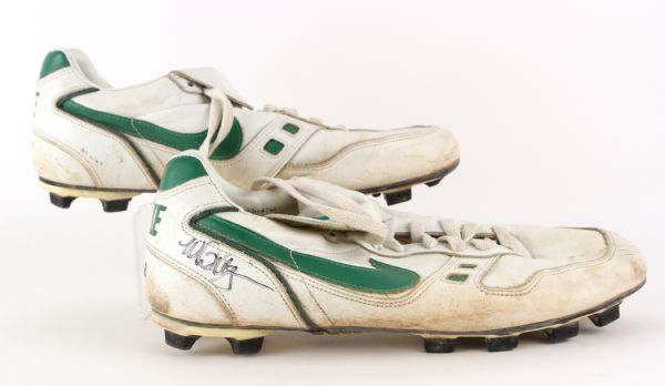 1990s Mark McGwire Oakland Athletics Signed Game Worn Nike Cleats (MEARS LOA)