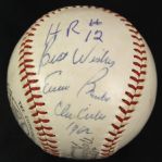 1962 (May 29) Ernie Banks Chicago Cubs Signed ONL Giles Wrigley Field Game Used Home Run Baseball (MEARS LOA/JSA)