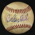 1978 Carlton Fisk Boston Red Sox Signed OAL MacPhail Fenway Park Game Used Baseball (MEARS LOA/JSA)