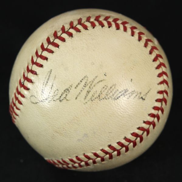 1940-42 Ted Williams Boston Red Sox Signed OAL Harridge Game Used Baseball (MEARS LOA/JSA)