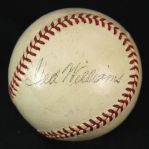 1940-42 Ted Williams Boston Red Sox Signed OAL Harridge Game Used Baseball (MEARS LOA/JSA)