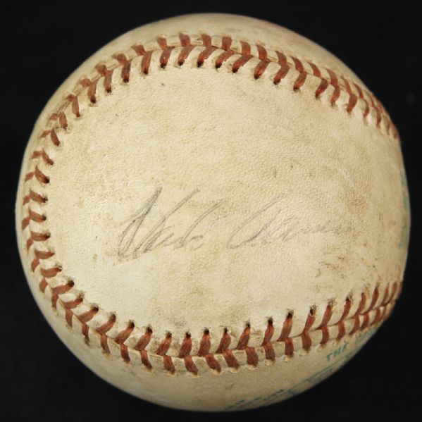 1976 Hank Aaron Milwaukee Brewers Signed OAL MacPhail Game Used Baseball (MEARS LOA/JSA)