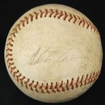 1976 Hank Aaron Milwaukee Brewers Signed OAL MacPhail Game Used Baseball (MEARS LOA/JSA)