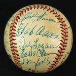 1983 Milwaukee Brewers/Braves Multi Signed ONL Feeney Baseball w/ 21 Signatures Including Hank Aaron, Don Sutton, Ken Keltner & More (JSA)