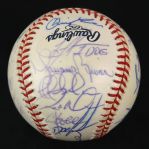 2000 New York Yankees World Series Champions Team Signed OML Selig Baseball w/ 28 Signatures Including Derek Jeter, Mariano Rivera, Roger Clemens, Joe Torre & More (JSA)