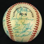 1986 New York Mets World Series Champions Team Signed ONL Feeney Baseball w/ 25 Signatures Including Gary Carter, Darryl Strawberry, Ray Knight & More (JSA)