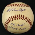 1954-60 Del Crandall Milwaukee Braves Signed ONL Giles Wrigley Field Game Used Home Run Baseball w/ Origianl Spalding Bag (MEARS LOA/JSA)