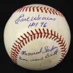 1978 Earl Weaver Baltimore Orioles Signed OAL MacPhail Memorial Stadium Game Used Baseball (MEARS LOA/JSA)